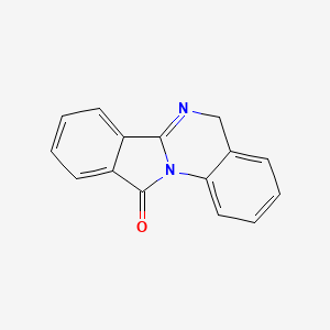 molecular formula C15H10N2O B11873268 Isoindolo[2,1-a]quinazolin-11(5H)-one CAS No. 124016-50-8