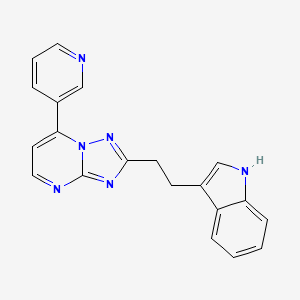 molecular formula C20H16N6 B1187333 2-[2-(1H-indol-3-yl)ethyl]-7-(pyridin-3-yl)[1,2,4]triazolo[1,5-a]pyrimidine 