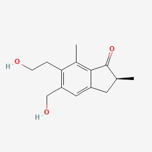 (S)-2,3-Dihydro-6-(2-hydroxyethyl)-5-(hydroxymethyl)-2,7-dimethyl-1H-inden-1-one