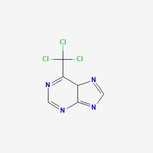 molecular formula C6H3Cl3N4 B11873408 6-(trichloromethyl)-5H-purine 