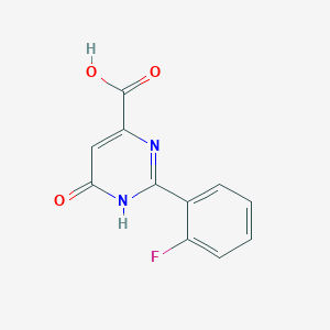 2-(2-Fluorophenyl)-6-oxo-1,6-dihydropyrimidine-4-carboxylic acid