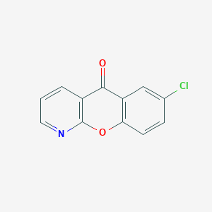 5H-[1]Benzopyrano[2,3-b]pyridin-5-one, 7-chloro-