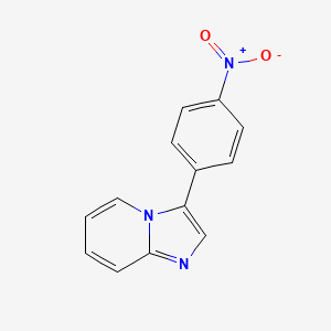 molecular formula C13H9N3O2 B11873446 3-(4-Nitrophenyl)imidazo[1,2-a]pyridine 