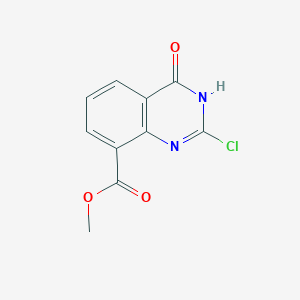 molecular formula C10H7ClN2O3 B11873488 Methyl 2-chloro-4-oxo-3,4-dihydroquinazoline-8-carboxylate 