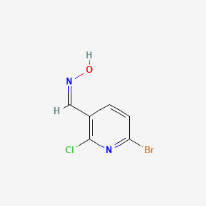 molecular formula C6H4BrClN2O B11873568 (NZ)-N-[(6-bromo-2-chloropyridin-3-yl)methylidene]hydroxylamine 