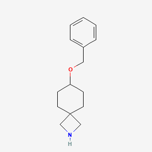 molecular formula C15H21NO B11873582 7-(Benzyloxy)-2-azaspiro[3.5]nonane 