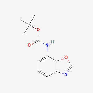 molecular formula C12H14N2O3 B11873600 Tert-butyl benzo[d]oxazol-7-ylcarbamate CAS No. 1356111-22-2