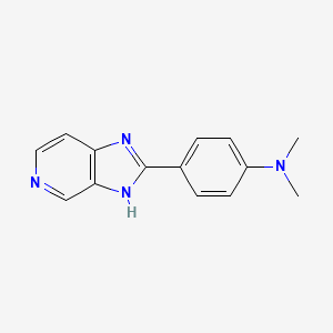 molecular formula C14H14N4 B11873642 4-(1H-Imidazo[4,5-c]pyridin-2-yl)-N,N-dimethylaniline CAS No. 80675-86-1