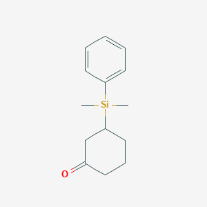 Cyclohexanone, 3-(dimethylphenylsilyl)-