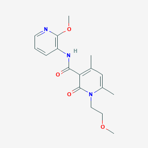 molecular formula C17H21N3O4 B1187375 1-(2-methoxyethyl)-N-(2-methoxypyridin-3-yl)-4,6-dimethyl-2-oxo-1,2-dihydropyridine-3-carboxamide 