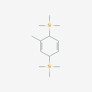 molecular formula C13H26Si2 B11873790 (2-Methylcyclohexa-2,5-diene-1,4-diyl)bis(trimethylsilane) CAS No. 18406-93-4