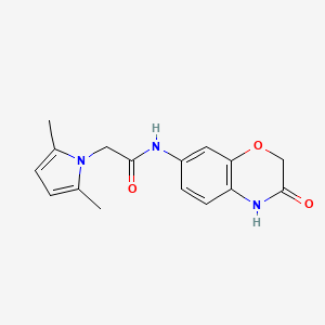 2-(2,5-dimethyl-1H-pyrrol-1-yl)-N-(3-oxo-3,4-dihydro-2H-1,4-benzoxazin-7-yl)acetamide