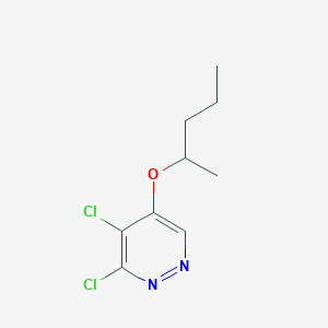 molecular formula C9H12Cl2N2O B11873870 3,4-Dichloro-5-(pentan-2-yloxy)pyridazine CAS No. 1346698-07-4