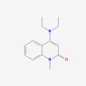 molecular formula C14H18N2O B11873931 4-(Diethylamino)-1-methylquinolin-2(1H)-one 