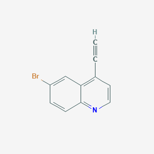 molecular formula C11H6BrN B11873972 6-Bromo-4-ethynylquinoline 