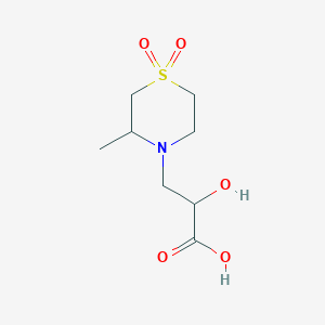 2-Hydroxy-3-(3-methyl-1,1-dioxo-1lambda-thiomorpholin-4-yl)propanoic acid