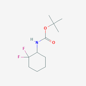 molecular formula C11H19F2NO2 B11874002 tert-Butyl (2,2-difluorocyclohexyl)carbamate 