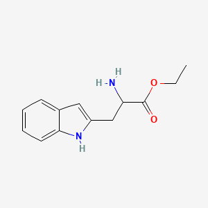 molecular formula C13H16N2O2 B11874040 Ethyl 2-amino-3-(1H-indol-2-yl)propanoate CAS No. 355839-89-3