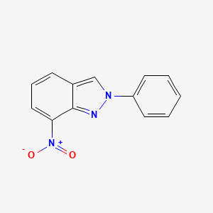 molecular formula C13H9N3O2 B11874065 7-Nitro-2-phenyl-2H-indazole CAS No. 61063-06-7