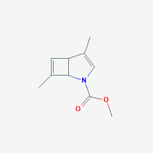 B118741 Methyl 4,7-dimethyl-2-azabicyclo[3.2.0]hepta-3,6-diene-2-carboxylate CAS No. 156301-69-8