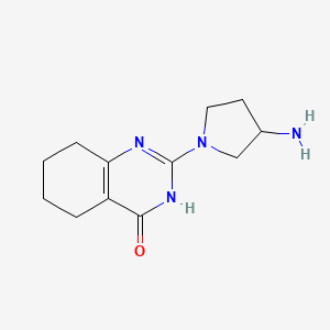 2-(3-Aminopyrrolidin-1-yl)-5,6,7,8-tetrahydroquinazolin-4(3H)-one