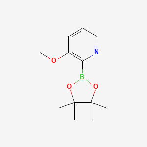 molecular formula C12H18BNO3 B11874290 3-Methoxy-2-(4,4,5,5-tetramethyl-1,3,2-dioxaborolan-2-YL)pyridine CAS No. 1256358-87-8