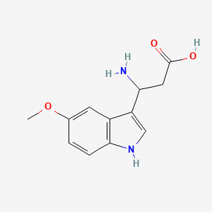 molecular formula C12H14N2O3 B11874336 3-amino-3-(5-methoxy-1H-indol-3-yl)propanoic acid CAS No. 773122-10-4