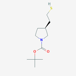 (S)-tert-butyl 3-(2-mercaptoethyl)pyrrolidine-1-carboxylate