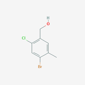 molecular formula C8H8BrClO B11874389 4-Bromo-2-chloro-5-methylbenzyl Alcohol 