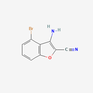 3-Amino-4-bromobenzofuran-2-carbonitrile