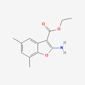 Ethyl 2-amino-5,7-dimethylbenzofuran-3-carboxylate