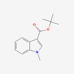 molecular formula C14H17NO2 B11874478 tert-Butyl 1-methyl-1H-indole-3-carboxylate 