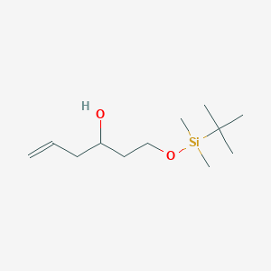 molecular formula C12H26O2Si B11874504 5-Hexen-3-ol, 1-[[(1,1-dimethylethyl)dimethylsilyl]oxy]- CAS No. 261633-45-8