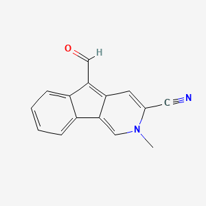 5-Formyl-2-methyl-2H-indeno[1,2-C]pyridine-3-carbonitrile