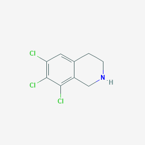 molecular formula C9H8Cl3N B11874564 6,7,8-Trichloro-1,2,3,4-tetrahydroisoquinoline CAS No. 73075-53-3