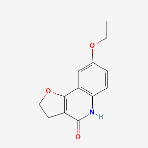 molecular formula C13H13NO3 B11874588 8-Ethoxy-2,3-dihydrofuro[3,2-c]quinolin-4(5H)-one CAS No. 184651-20-5