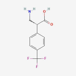 (2R)-3-amino-2-[4-(trifluoromethyl)phenyl]propanoic acid