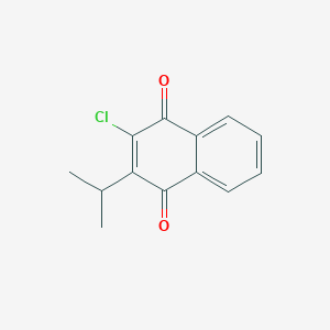 molecular formula C13H11ClO2 B11874635 2-Chloro-3-(propan-2-yl)naphthalene-1,4-dione CAS No. 29560-70-1