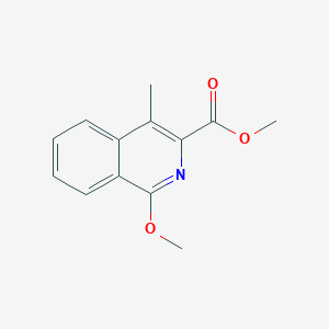 molecular formula C13H13NO3 B11874647 Methyl 1-methoxy-4-methylisoquinoline-3-carboxylate CAS No. 89928-83-6