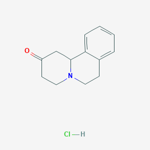 molecular formula C13H16ClNO B11874709 3,4,6,7-Tetrahydro-1H-pyrido[2,1-a]isoquinolin-2(11bH)-one hydrochloride 