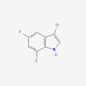 molecular formula C8H4BrF2N B11874728 3-Bromo-5,7-difluoro-1H-indole 