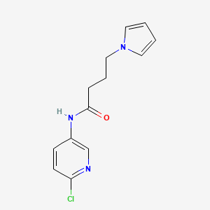 molecular formula C13H14ClN3O B1187474 N-(6-chloro-3-pyridinyl)-4-(1H-pyrrol-1-yl)butanamide 