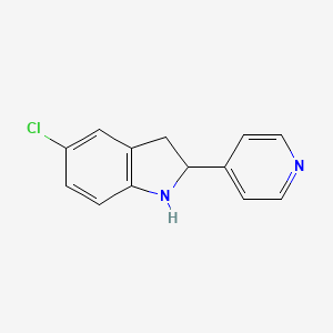 5-Chloro-2-(pyridin-4-yl)indoline