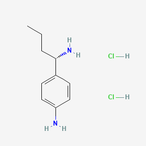 molecular formula C10H18Cl2N2 B11874760 (S)-4-(1-Aminobutyl)aniline dihydrochloride CAS No. 1217445-86-7