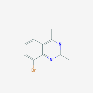 molecular formula C10H9BrN2 B11874769 8-Bromo-2,4-dimethylquinazoline 