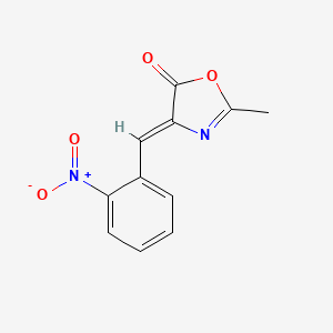 molecular formula C11H8N2O4 B11874881 (4Z)-2-methyl-4-[(2-nitrophenyl)methylidene]-1,3-oxazol-5-one 