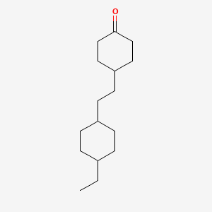 molecular formula C16H28O B11874904 4-[2-(Trans-4-Ethylcyclohexyl)Ethyl]Cyclohexanone 