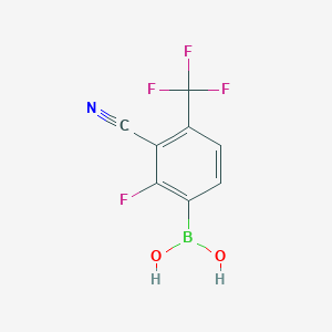 (3-Cyano-2-fluoro-4-(trifluoromethyl)phenyl)boronic acid