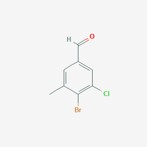 4-Bromo-3-chloro-5-methylbenzaldehyde