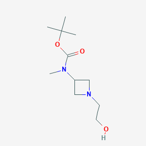 molecular formula C11H22N2O3 B11874990 tert-Butyl (1-(2-hydroxyethyl)azetidin-3-yl)(methyl)carbamate 